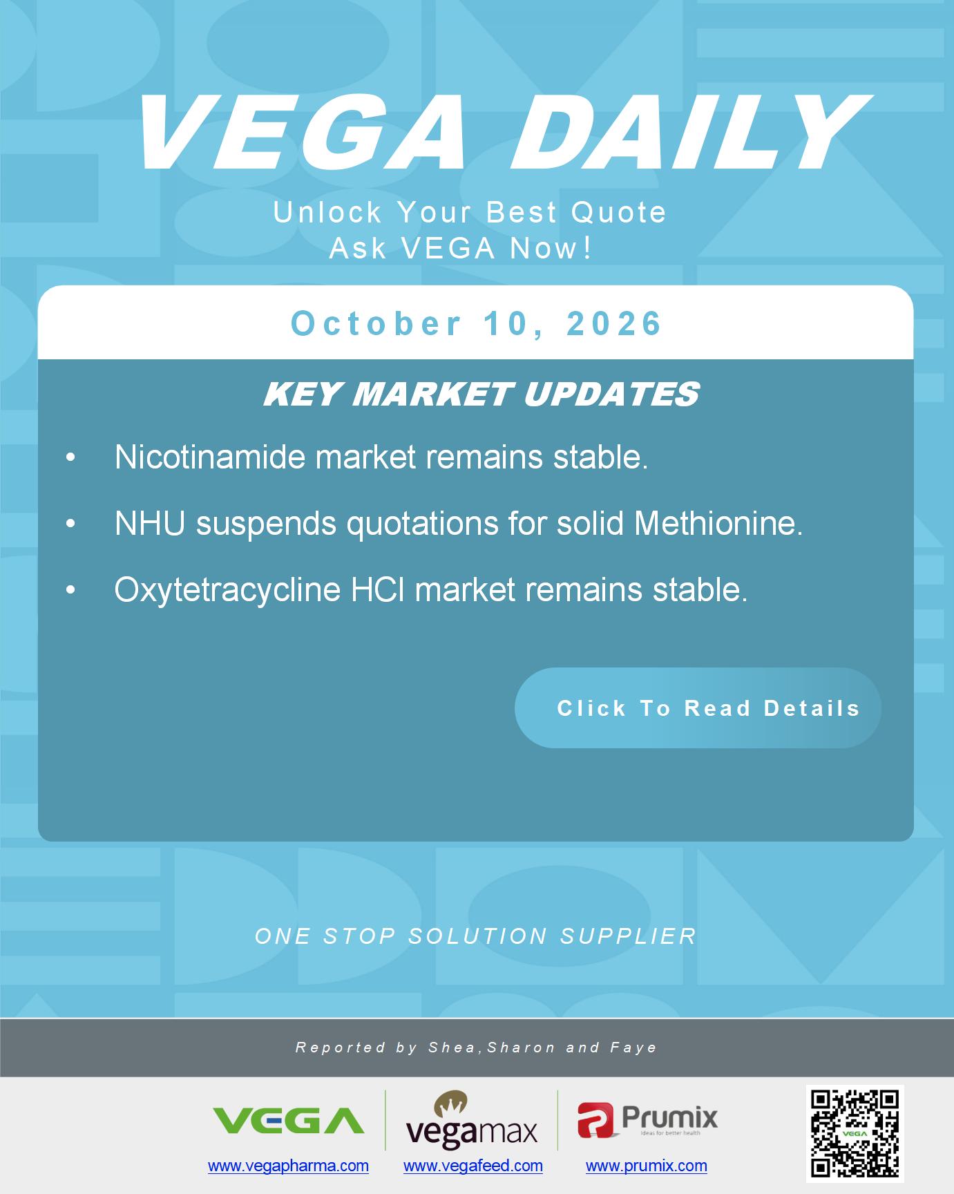 VEGA Daily 20261010 Nicotinamide Methionine Oxytetracycline HCl.jpg